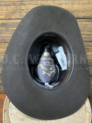 Stetson SFASPN-413422 ASPEN 5X Western Felt Hat Chocolate inside view. If you need any assistance with this item or the purchase of this item please call us at five six one seven four eight eight eight zero one Monday through Saturday 10:00a.m EST to 8:00 p.m EST
