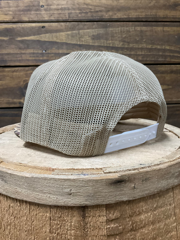 Red Dirt RDHC-627 Old Skool II Trucker Cap Khaki front view. If you need any assistance with this item or the purchase of this item please call us at five six one seven four eight eight eight zero one Monday through Saturday 10:00a.m EST to 8:00 p.m EST