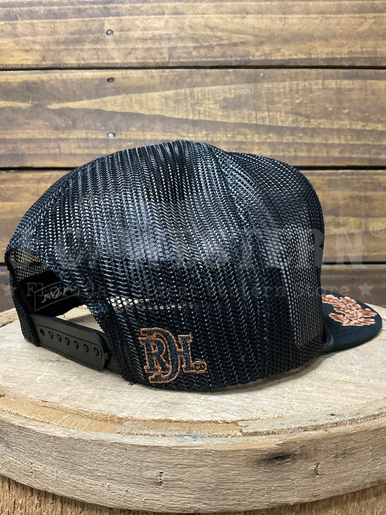 Red Dirt RDHC-630 High Road Trucker Cap Black back view. If you need any assistance with this item or the purchase of this item please call us at five six one seven four eight eight eight zero one Monday through Saturday 10:00a.m EST to 8:00 p.m EST