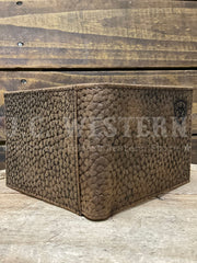 Ariat A3547602 Mens Bifold Shield Logo Wallet Brown alternative back view. If you need any assistance with this item or the purchase of this item please call us at five six one seven four eight eight eight zero one Monday through Saturday 10:00a.m EST to 8:00 p.m EST