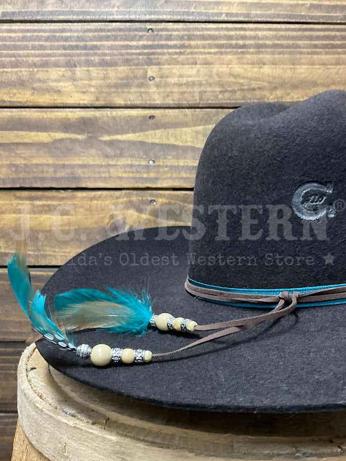 Charlie 1 Horse CWARHD-524008 ARROWHEAD Lainey Wilson Felt Hat Dark Brown side / front view. If you need any assistance with this item or the purchase of this item please call us at five six one seven four eight eight eight zero one Monday through Saturday 10:00a.m EST to 8:00 p.m EST