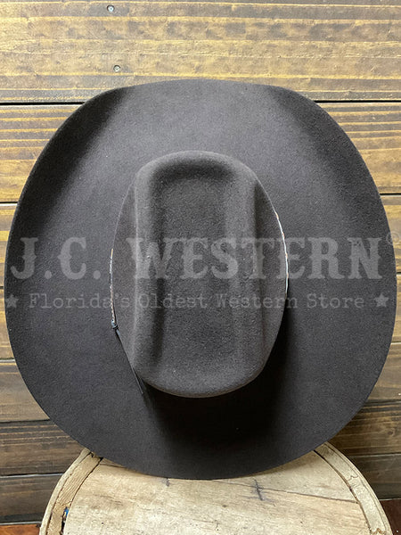 Stetson SWSQRE-794222 SQUARE Stallion Collection Wool Hat Dark Brown view from above. If you need any assistance with this item or the purchase of this item please call us at five six one seven four eight eight eight zero one Monday through Saturday 10:00a.m EST to 8:00 p.m EST 
