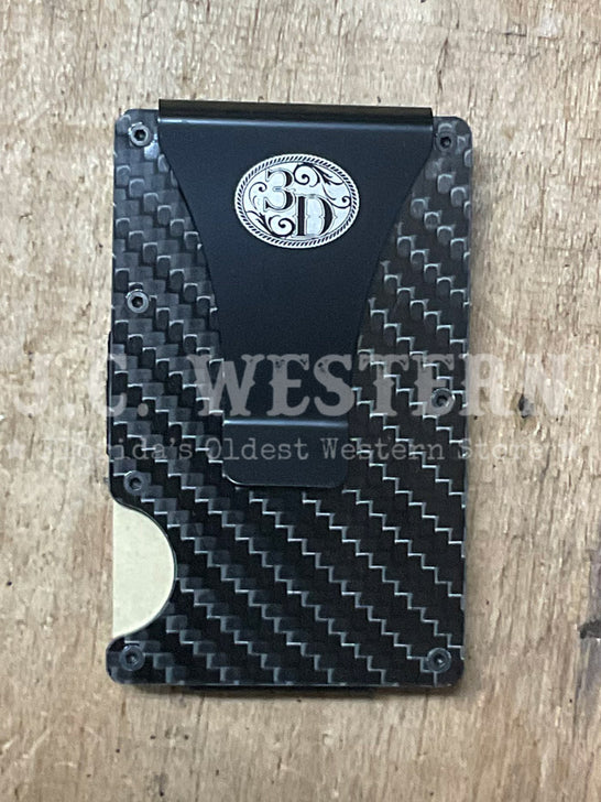 3D D250009036 Mens Cross Motif Utility Wallet Turquoise Silver back view. If you need any assistance with this item or the purchase of this item please call us at five six one seven four eight eight eight zero one Monday through Saturday 10:00a.m EST to 8:00 p.m EST