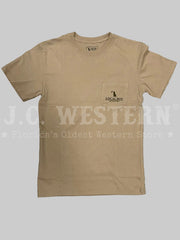 Local Boy Outfitters L1000765-LAT Mens Old School Retrieve State T-Shirt Latte front view. If you need any assistance with this item or the purchase of this item please call us at five six one seven four eight eight eight zero one Monday through Saturday 10:00a.m EST to 8:00 p.m EST