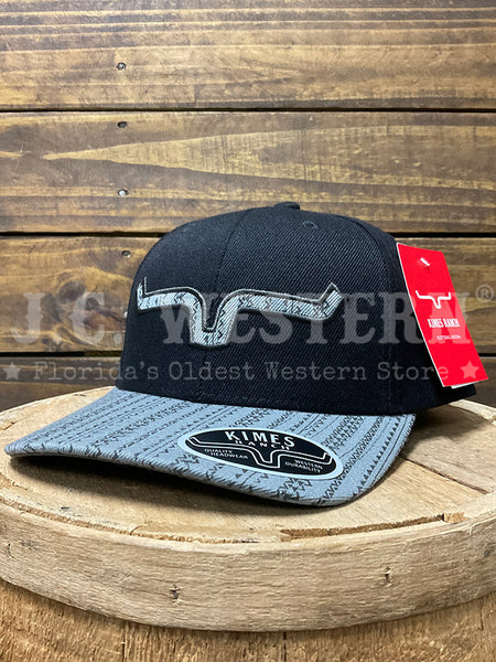 Kimes Ranch DALGO-BG Snapback Hat Black Grey front view. If you need any assistance with this item or the purchase of this item please call us at five six one seven four eight eight eight zero one Monday through Saturday 10:00a.m EST to 8:00 p.m EST
