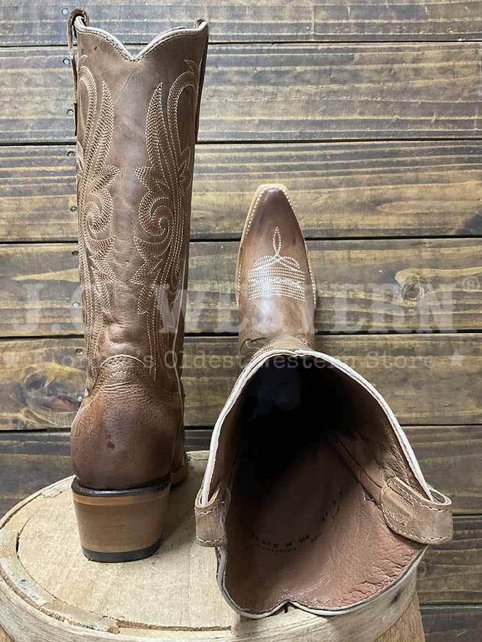 Circle G L8194 Ladies Filigree Embroidery Boot Honey side / front view pair. If you need any assistance with this item or the purchase of this item please call us at five six one seven four eight eight eight zero one Monday through Saturday 10:00a.m EST to 8:00 p.m EST