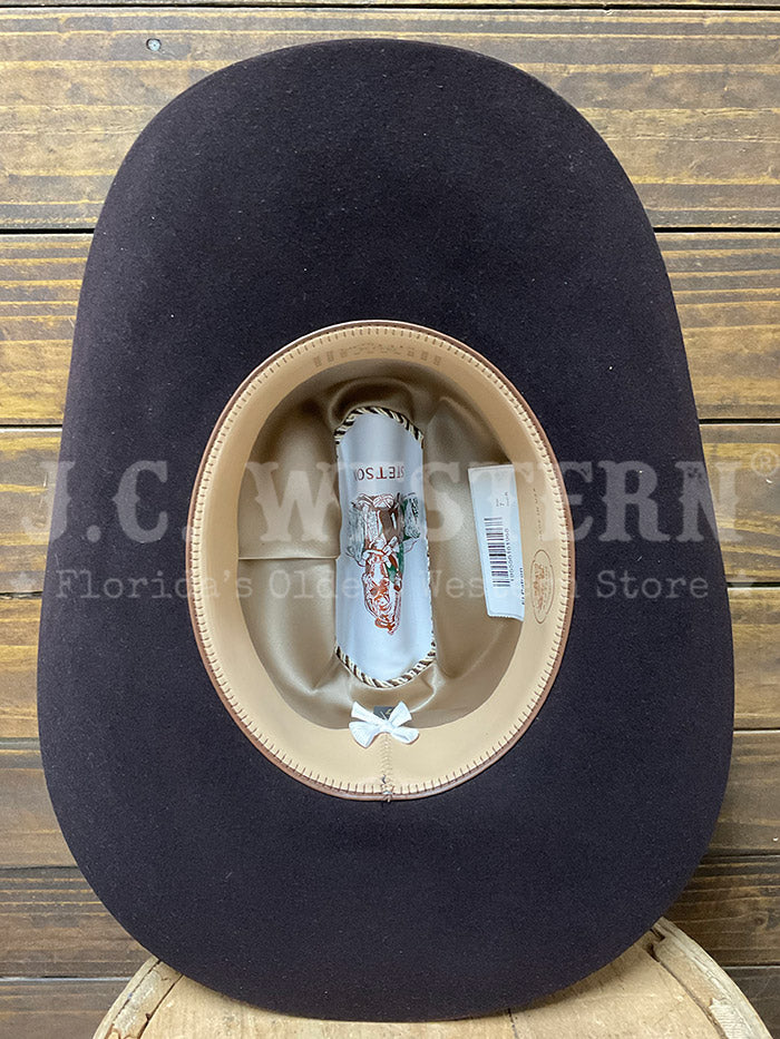 Stetson SFEPTN-7242OX El Patron 30X Felt Hat Ox Blood side / front view. If you need any assistance with this item or the purchase of this item please call us at five six one seven four eight eight eight zero one Monday through Saturday 10:00a.m EST to 8:00 p.m EST