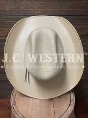 Stetson SSMLCK-514005 Mule Creek Stallion Collection Straw Hat Wheat view from above. If you need any assistance with this item or the purchase of this item please call us at five six one seven four eight eight eight zero one Monday through Saturday 10:00a.m EST to 8:00 p.m EST