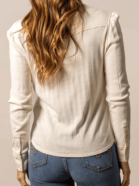 Kimes Ranch ISABEL Womens Pointelle Shirt Pristine