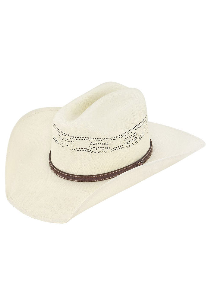 Justin JS1056MRLW40 20X MARLOW Straw Cowboy Hat Ivory side / front view. If you need any assistance with this item or the purchase of this item please call us at five six one seven four eight eight eight zero one Monday through Saturday 10:00a.m EST to 8:00 p.m EST