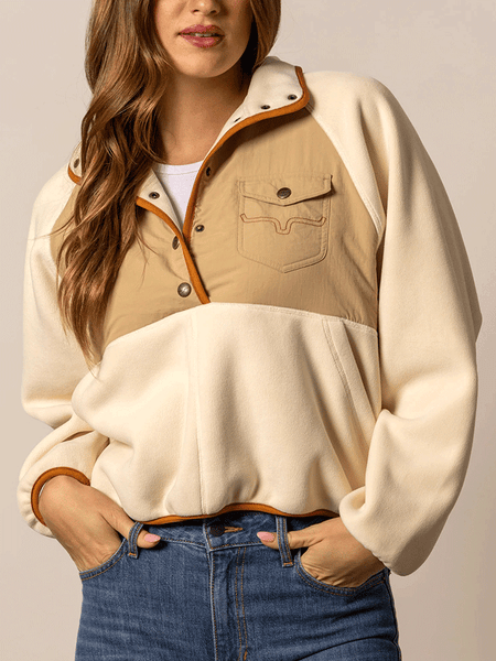Kimes Ranch JOSIE Womens Polar Fleece Jacket Natural front view. If you need any assistance with this item or the purchase of this item please call us at five six one seven four eight eight eight zero one Monday through Saturday 10:00a.m EST to 8:00 p.m EST