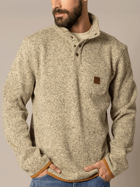 Kimes Ranch JULIAN Mens Pullover Natural front view. If you need any assistance with this item or the purchase of this item please call us at five six one seven four eight eight eight zero one Monday through Saturday 10:00a.m EST to 8:00 p.m EST