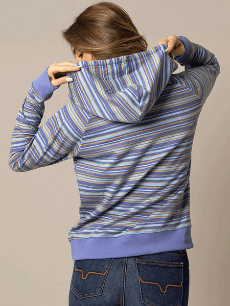 Kimes Ranch KENZIE Womens Hoodie Blue back view. If you need any assistance with this item or the purchase of this item please call us at five six one seven four eight eight eight zero one Monday through Saturday 10:00a.m EST to 8:00 p.m EST