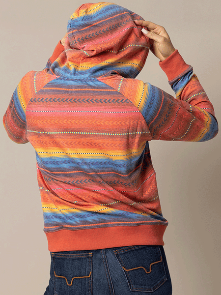 Kimes Ranch KENZIE Womens Hoodie Red back view. If you need any assistance with this item or the purchase of this item please call us at five six one seven four eight eight eight zero one Monday through Saturday 10:00a.m EST to 8:00 p.m EST