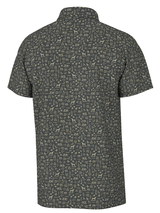 Local Boy Outfitters L1200036-BRN Mens Dirty Myrtle Polo The Hunt Brown
