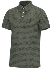 Local Boy Outfitters L1200069-TCH Mens Dirty Myrtle Polo The Chase front view. If you need any assistance with this item or the purchase of this item please call us at five six one seven four eight eight eight zero one Monday through Saturday 10:00a.m EST to 8:00 p.m EST