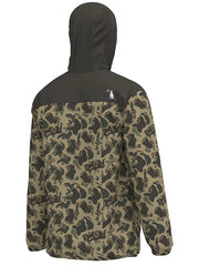 Local Boy Outfitters L1300031-RTC Mens Rain Jacket Retro Camo back view. If you need any assistance with this item or the purchase of this item please call us at five six one seven four eight eight eight zero one Monday through Saturday 10:00a.m EST to 8:00 p.m EST