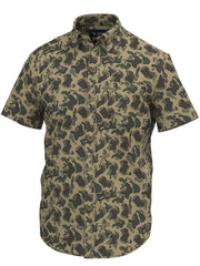 Local Boy Outfitters L1500050-RTC Lowcountry Button Down Shirt Retro Camo front view. If you need any assistance with this item or the purchase of this item please call us at five six one seven four eight eight eight zero one Monday through Saturday 10:00a.m EST to 8:00 p.m EST