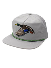 Local Boy Outfitters L3000341-CGRY Mens Mr. Mallard Low-Profile Rope Hat Cool Gray front view. If you need any assistance with this item or the purchase of this item please call us at five six one seven four eight eight eight zero one Monday through Saturday 10:00a.m EST to 8:00 p.m EST
