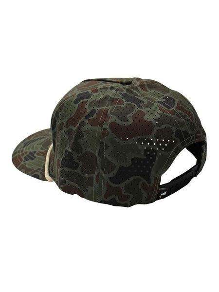 Local Boy Outfitters L3000446-LCO Mens Classic LBO Perforated Rope Hat Localflage OD back view. If you need any assistance with this item or the purchase of this item please call us at five six one seven four eight eight eight zero one Monday through Saturday 10:00a.m EST to 8:00 p.m EST