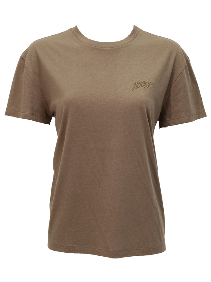 Hooey HT1900BR Womens Concho T-Shirt Shitake Brown back view. If you need any assistance with this item or the purchase of this item please call us at five six one seven four eight eight eight zero one Monday through Saturday 10:00a.m EST to 8:00 p.m EST