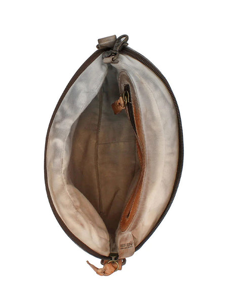 Bed Stu A450312-DSSTTD-X Womens Lavish Crossbody Handbag Desert Stone inside view. If you need any assistance with this item or the purchase of this item please call us at five six one seven four eight eight eight zero one Monday through Saturday 10:00a.m EST to 8:00 p.m EST
