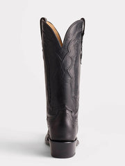 Lucchese M5006.S54 Womens GRACE Western Boots Black back view. If you need any assistance with this item or the purchase of this item please call us at five six one seven four eight eight eight zero one Monday through Saturday 10:00a.m EST to 8:00 p.m EST