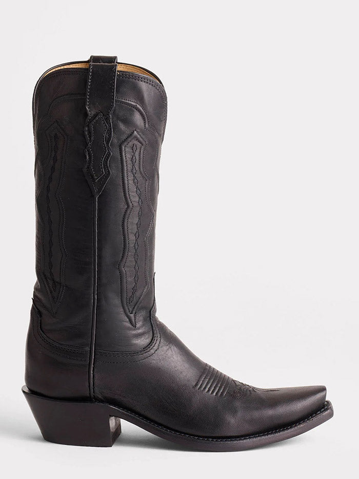 Lucchese M5006.S54 Womens GRACE Western Boots Black front and side view. If you need any assistance with this item or the purchase of this item please call us at five six one seven four eight eight eight zero one Monday through Saturday 10:00a.m EST to 8:00 p.m EST