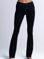Miss Me M9711BL Womens Piper Bootcut Jeans Black front view. If you need any assistance with this item or the purchase of this item please call us at five six one seven four eight eight eight zero one Monday through Saturday 10:00a.m EST to 8:00 p.m EST