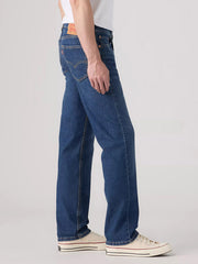 Levi’s 005052914 Mens 505 Regular Fit Jeans Around The Corner Blue side view. If you need any assistance with this item or the purchase of this item please call us at five six one seven four eight eight eight zero one Monday through Saturday 10:00a.m EST to 8:00 p.m EST
