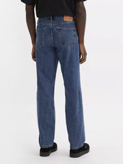 Levi’s 005054886 Mens 505 Regular Fit Jeans Dark Stonewash back view. If you need any assistance with this item or the purchase of this item please call us at five six one seven four eight eight eight zero one Monday through Saturday 10:00a.m EST to 8:00 p.m EST