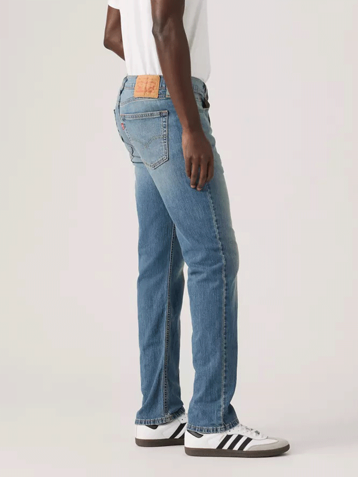 Levis 005142018 Mens 514 Straight Fit Jeans All I Can Do Light Blue front view. If you need any assistance with this item or the purchase of this item please call us at five six one seven four eight eight eight zero one Monday through Saturday 10:00a.m EST to 8:00 p.m EST
