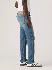 Levis 005142018 Mens 514 Straight Fit Jeans All I Can Do Light Blue side view. If you need any assistance with this item or the purchase of this item please call us at five six one seven four eight eight eight zero one Monday through Saturday 10:00a.m EST to 8:00 p.m EST
