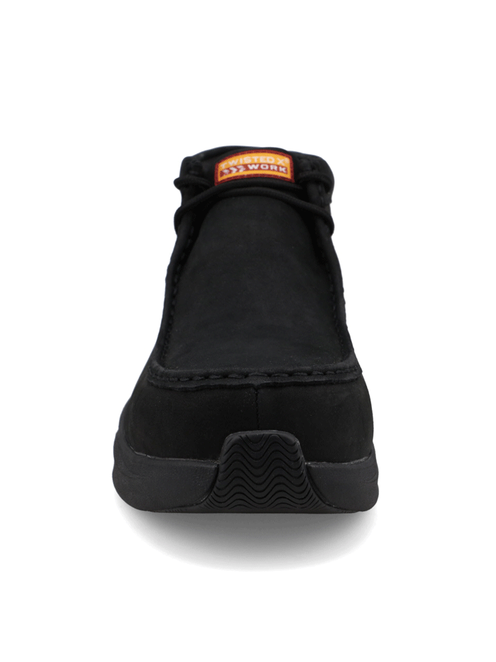 Twisted X MCAUN02 Mens Ultralite X Nano Toe Lace Up Work Shoe Midnight Black front and side view. If you need any assistance with this item or the purchase of this item please call us at five six one seven four eight eight eight zero one Monday through Saturday 10:00a.m EST to 8:00 p.m EST
