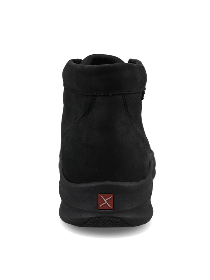 Twisted X MCAUN02 Mens Ultralite X Nano Toe Lace Up Work Shoe Midnight Black front and side view. If you need any assistance with this item or the purchase of this item please call us at five six one seven four eight eight eight zero one Monday through Saturday 10:00a.m EST to 8:00 p.m EST
