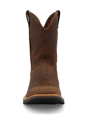 Twisted X MCW0011 Mens 10 Inch Cowboy Work Boot Dark Brown front view. If you need any assistance with this item or the purchase of this item please call us at five six one seven four eight eight eight zero one Monday through Saturday 10:00a.m EST to 8:00 p.m EST