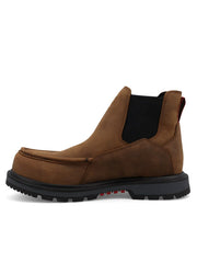 Twisted X MDAN001 Mens 6 Inch Nano Toe Work Boot Brown & Black side view. If you need any assistance with this item or the purchase of this item please call us at five six one seven four eight eight eight zero one Monday through Saturday 10:00a.m EST to 8:00 p.m EST