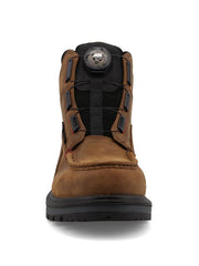 Twisted X MDANW02 Mens 6 Inch Nano Toe Work Boot Brown & Black front view. If you need any assistance with this item or the purchase of this item please call us at five six one seven four eight eight eight zero one Monday through Saturday 10:00a.m EST to 8:00 p.m EST