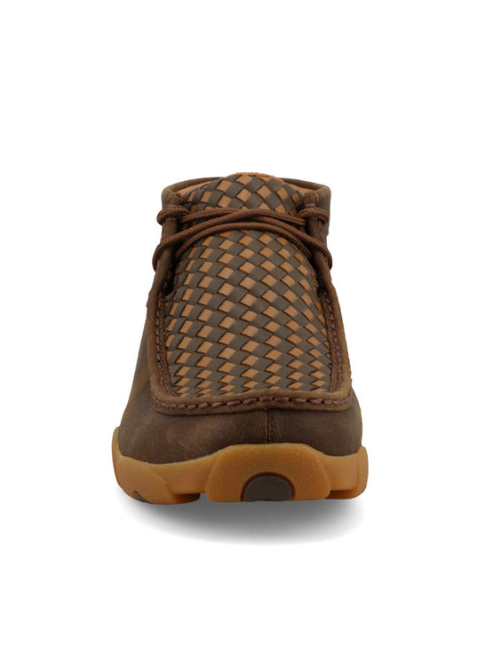 Twisted X MDM0108 Mens Chukka Driving Moc Earth And Tan front view. If you need any assistance with this item or the purchase of this item please call us at five six one seven four eight eight eight zero one Monday through Saturday 10:00a.m EST to 8:00 p.m EST
