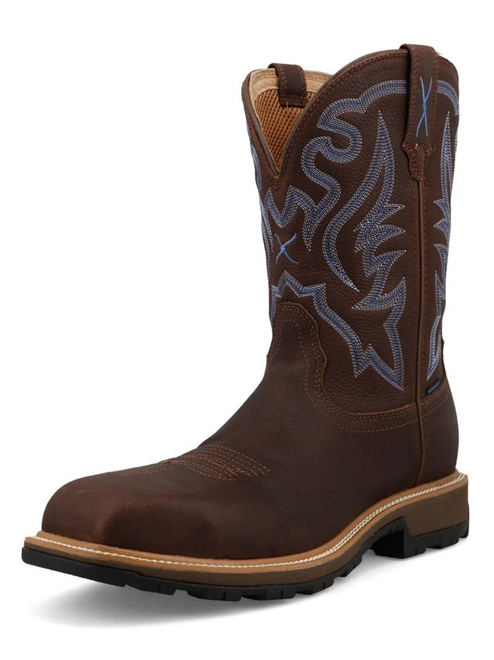 Twisted X MUNW005 Mens UltraLite X Nano Toe Waterproof Work Boot Hickory side / front view. If you need any assistance with this item or the purchase of this item please call us at five six one seven four eight eight eight zero one Monday through Saturday 10:00a.m EST to 8:00 p.m EST