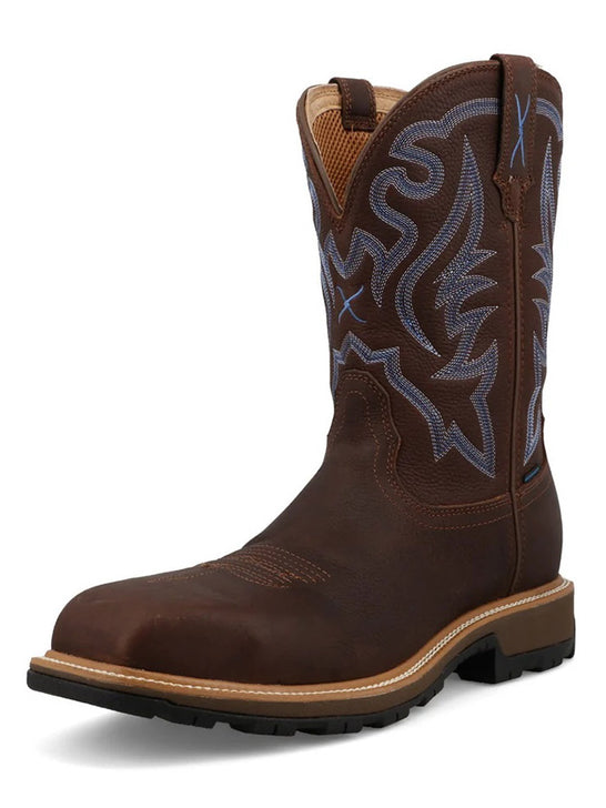 Twisted X MUNW005 Mens UltraLite X Nano Toe Waterproof Work Boot Hickory side / front view. If you need any assistance with this item or the purchase of this item please call us at five six one seven four eight eight eight zero one Monday through Saturday 10:00a.m EST to 8:00 p.m EST