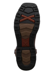 Twisted X MUNW005 Mens UltraLite X Nano Toe Waterproof Work Boot Hickory sole view. If you need any assistance with this item or the purchase of this item please call us at five six one seven four eight eight eight zero one Monday through Saturday 10:00a.m EST to 8:00 p.m EST