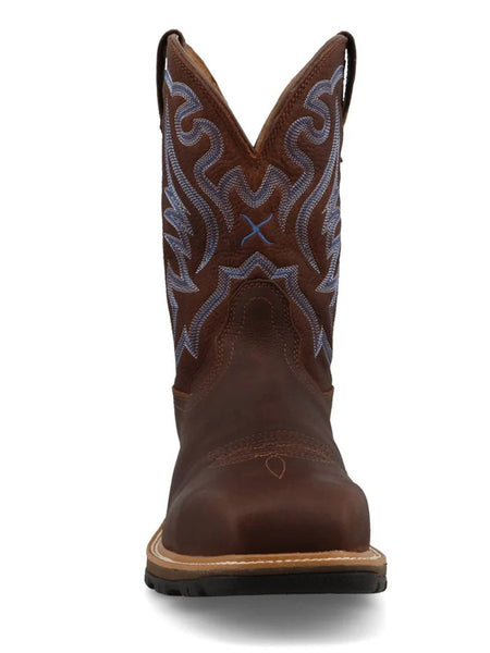 Twisted X MUNW005 Mens UltraLite X Nano Toe Waterproof Work Boot Hickory front view. If you need any assistance with this item or the purchase of this item please call us at five six one seven four eight eight eight zero one Monday through Saturday 10:00a.m EST to 8:00 p.m EST