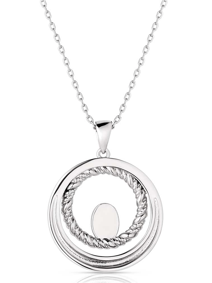 Montana Silversmiths NC6104 Womens Enchanted Soul Necklace Silver front view. If you need any assistance with this item or the purchase of this item please call us at five six one seven four eight eight eight zero one Monday through Saturday 10:00a.m EST to 8:00 p.m EST