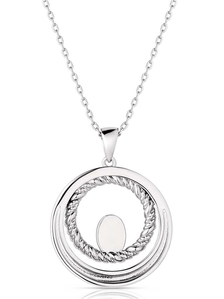 Montana Silversmiths NC6104 Womens Enchanted Soul Necklace Silver back view. If you need any assistance with this item or the purchase of this item please call us at five six one seven four eight eight eight zero one Monday through Saturday 10:00a.m EST to 8:00 p.m EST