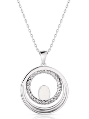 Montana Silversmiths NC6104 Womens Enchanted Soul Necklace Silver back view. If you need any assistance with this item or the purchase of this item please call us at five six one seven four eight eight eight zero one Monday through Saturday 10:00a.m EST to 8:00 p.m EST