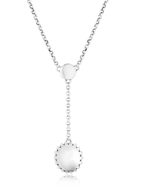 Montana Silversmiths NC6106 Womens Heyday Blossom Necklace Silver back view. If you need any assistance with this item or the purchase of this item please call us at five six one seven four eight eight eight zero one Monday through Saturday 10:00a.m EST to 8:00 p.m EST