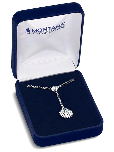 Montana Silversmiths NC6106 Womens Heyday Blossom Necklace Silver in box. If you need any assistance with this item or the purchase of this item please call us at five six one seven four eight eight eight zero one Monday through Saturday 10:00a.m EST to 8:00 p.m EST