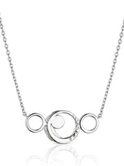 Montana Silversmiths NC6308 Womens Floating on a Breeze Necklace Silver And Turquoise back view. If you need any assistance with this item or the purchase of this item please call us at five six one seven four eight eight eight zero one Monday through Saturday 10:00a.m EST to 8:00 p.m EST