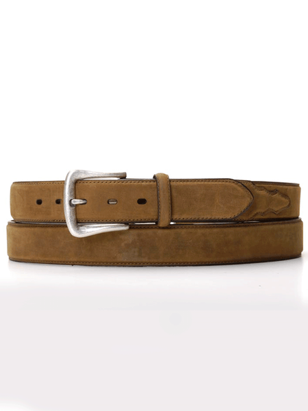 Nocona N2450444 Mens Basic Distressed Belt Medium Brown Distressed front view. If you need any assistance with this item or the purchase of this item please call us at five six one seven four eight eight eight zero one Monday through Saturday 10:00a.m EST to 8:00 p.m EST